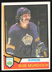 Bob Murdoch Autographed 1974-75 Topps Rookie Card #194 Los Angeles Kings SKU #258323