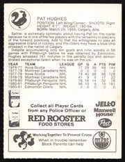 Pat Hughes Autographed 1981-82 Red Rooster Card Edmonton Oilers SKU #258330