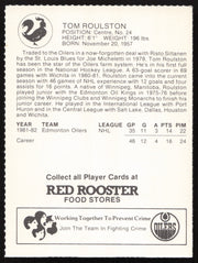 Tom Roulston Autographed 1982-83 Red Rooster Rookie Card Edmonton Oilers SKU #258355