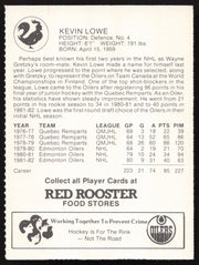 Kevin Lowe Autographed 1982-83 Red Rooster Card Edmonton Oilers SKU #258359
