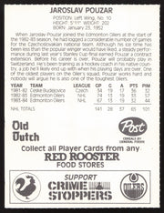 Jaroslav Pouzar Autographed 1984-85 Post Red Rooster Card Edmonton Oilers SKU #258397