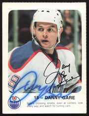 Danny Gare Autographed 1986-87 Red Rooster Card Edmonton Oilers SKU #258432