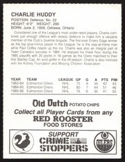 Charlie Huddy Autographed 1986-87 Red Rooster Card Edmonton Oilers SKU #258441