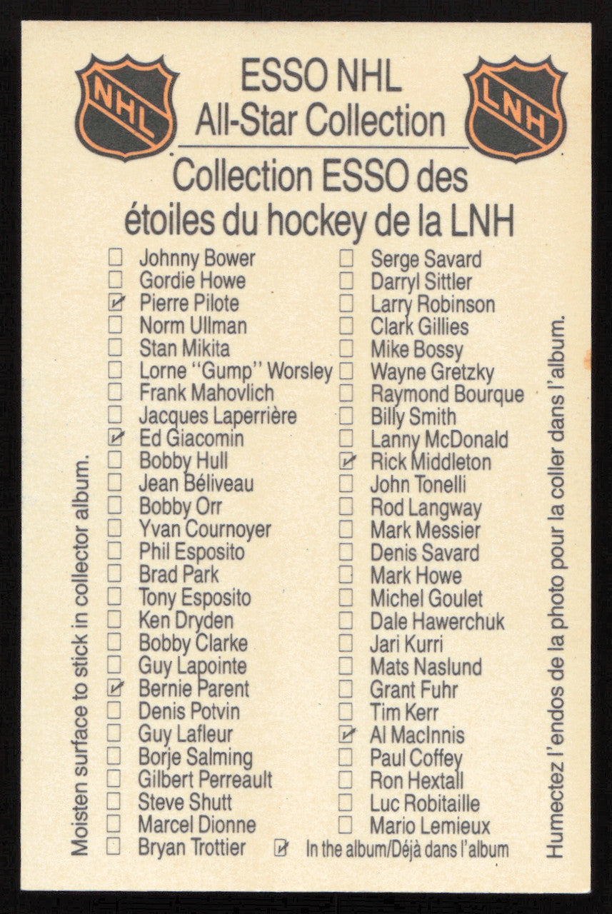 Yvan Cournoyer Autographed 1988-89 Esso Card Montreal Canadiens SKU #258443