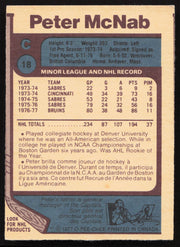 Peter McNab Autographed 1977-78 O-Pee-Chee Card #18 Boston Bruins SKU #258445