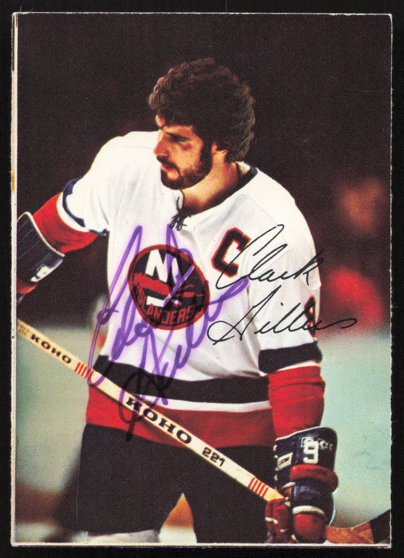 Clark Gillies Autographed 1977-78 Glossy O-Pee-Chee Card #6 New York Islanders SKU #258451