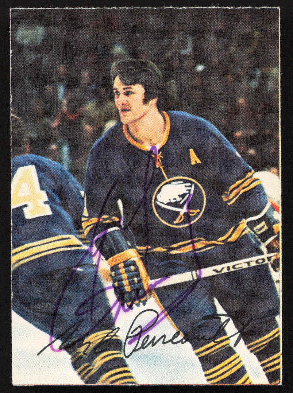 Gilbert Perreault Autographed 1977-78 Glossy O-Pee-Chee Card #14 Buffalo Sabres SKU #258455