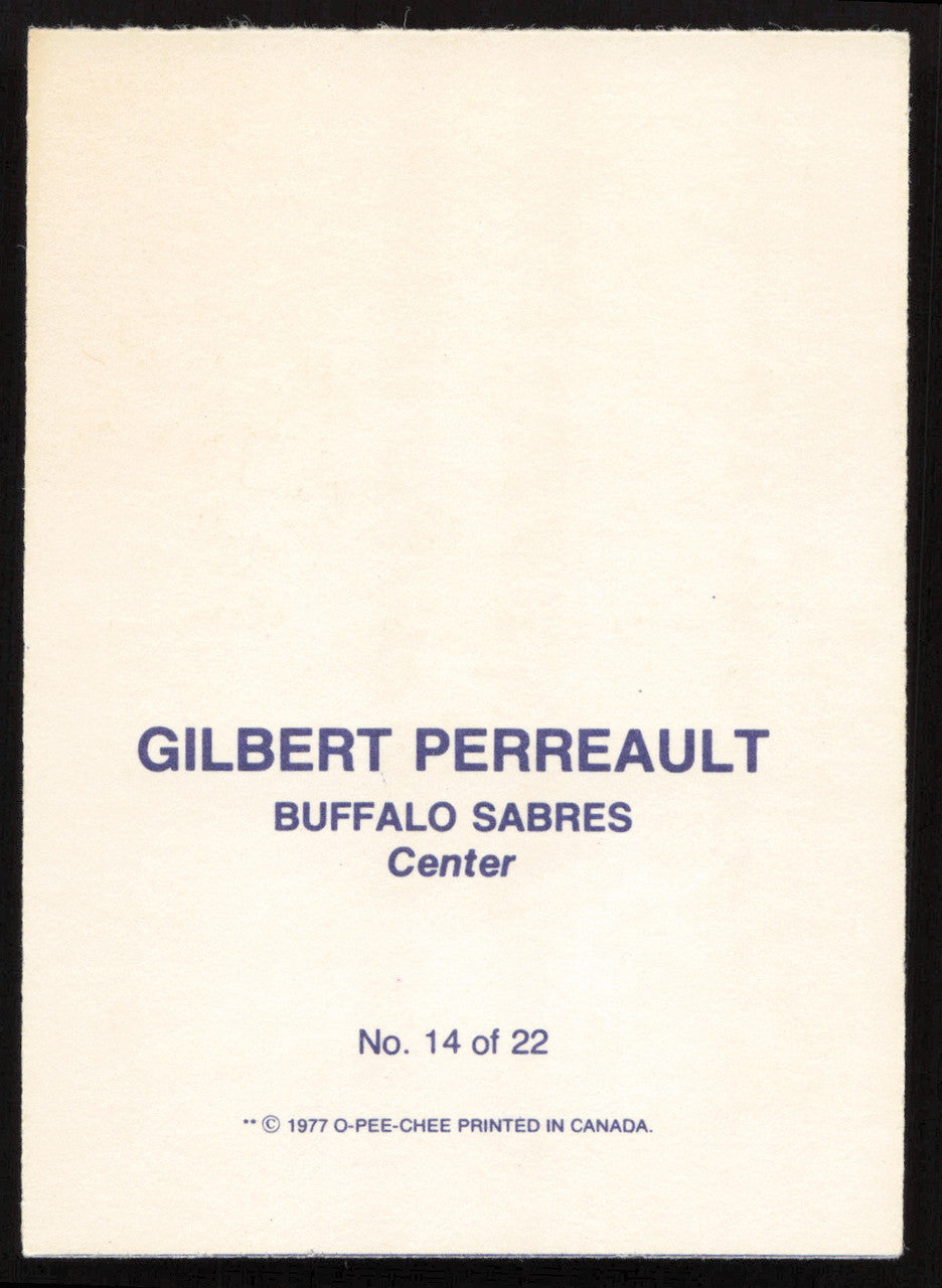 Gilbert Perreault Autographed 1977-78 Glossy O-Pee-Chee Card #14 Buffalo Sabres SKU #258455