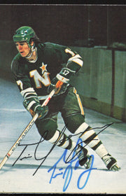 Tim Young Autographed 1977-78 Glossy O-Pee-Chee Card #22 Minnesota North Stars SKU #258457