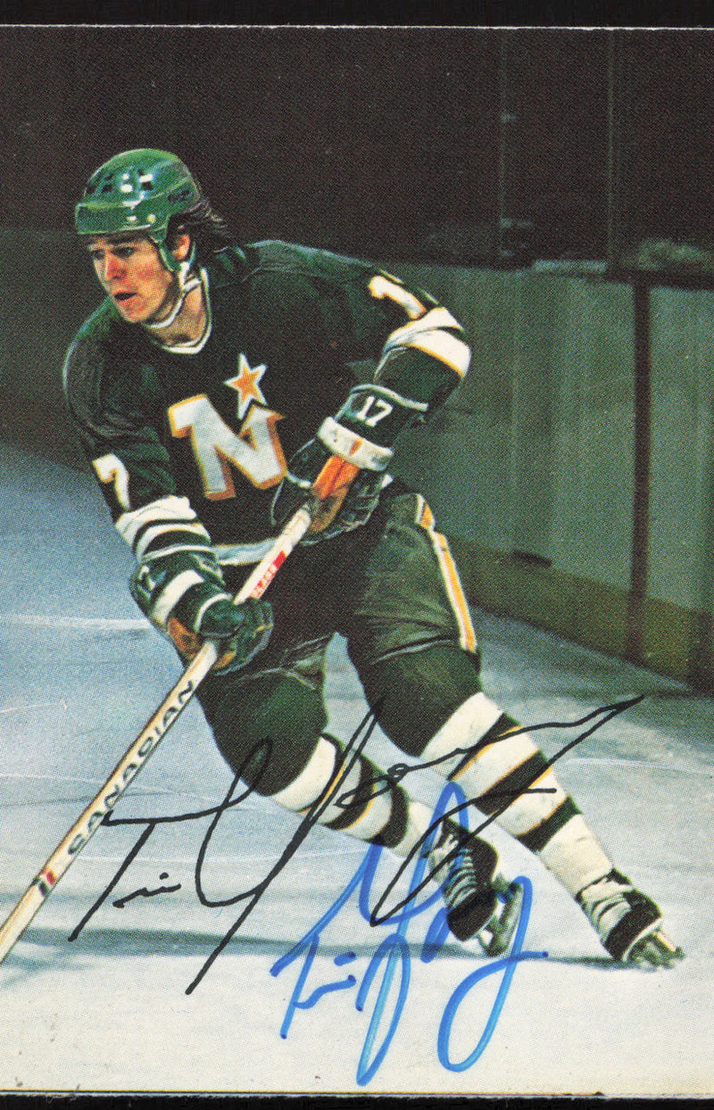 Tim Young Autographed 1977-78 Glossy O-Pee-Chee Card #22 Minnesota North Stars SKU #258457