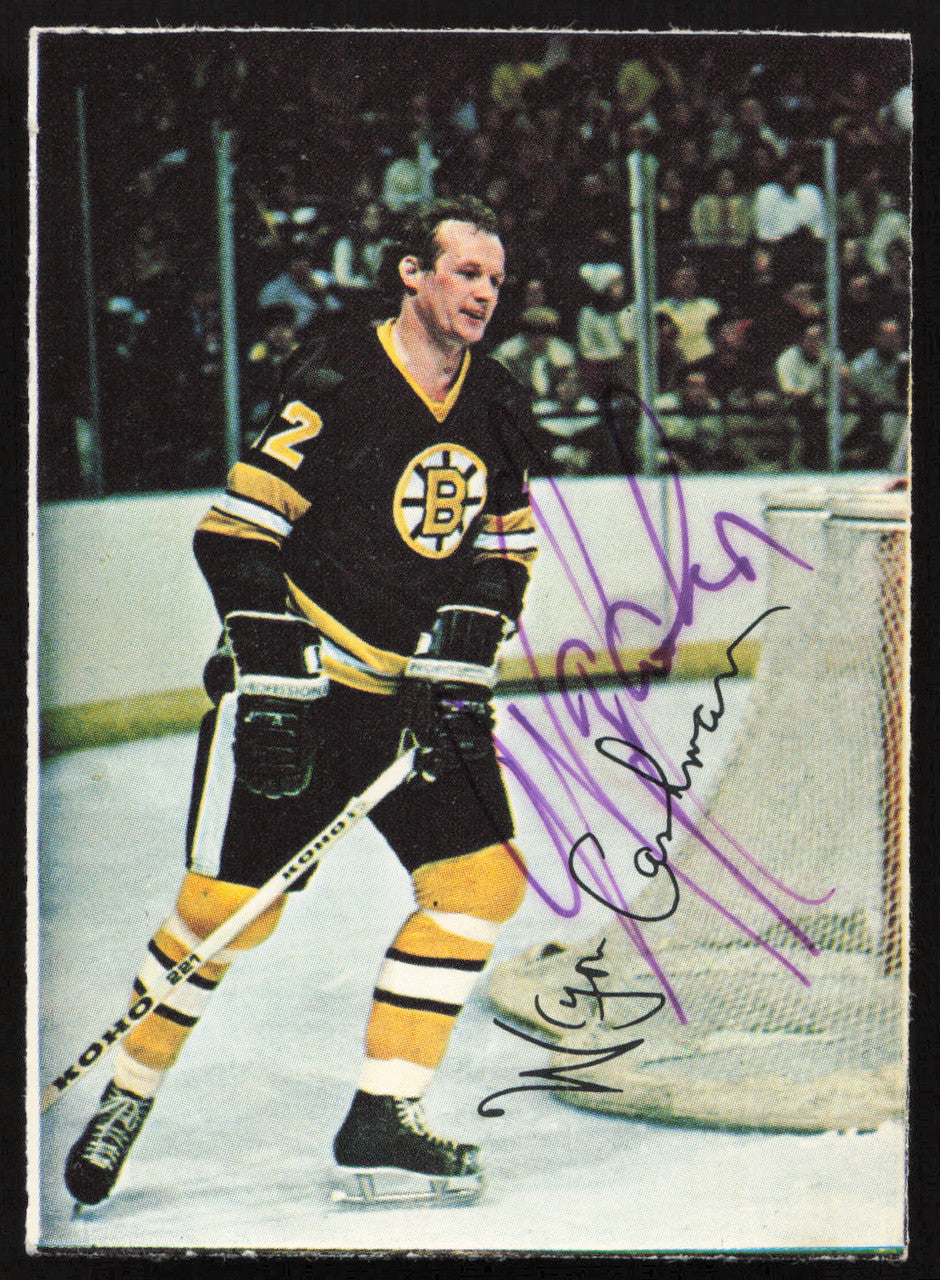 Wayne Cashman Autographed 1977-78 Glossy O-Pee-Chee Card #1 Boston Bruins SKU #258460