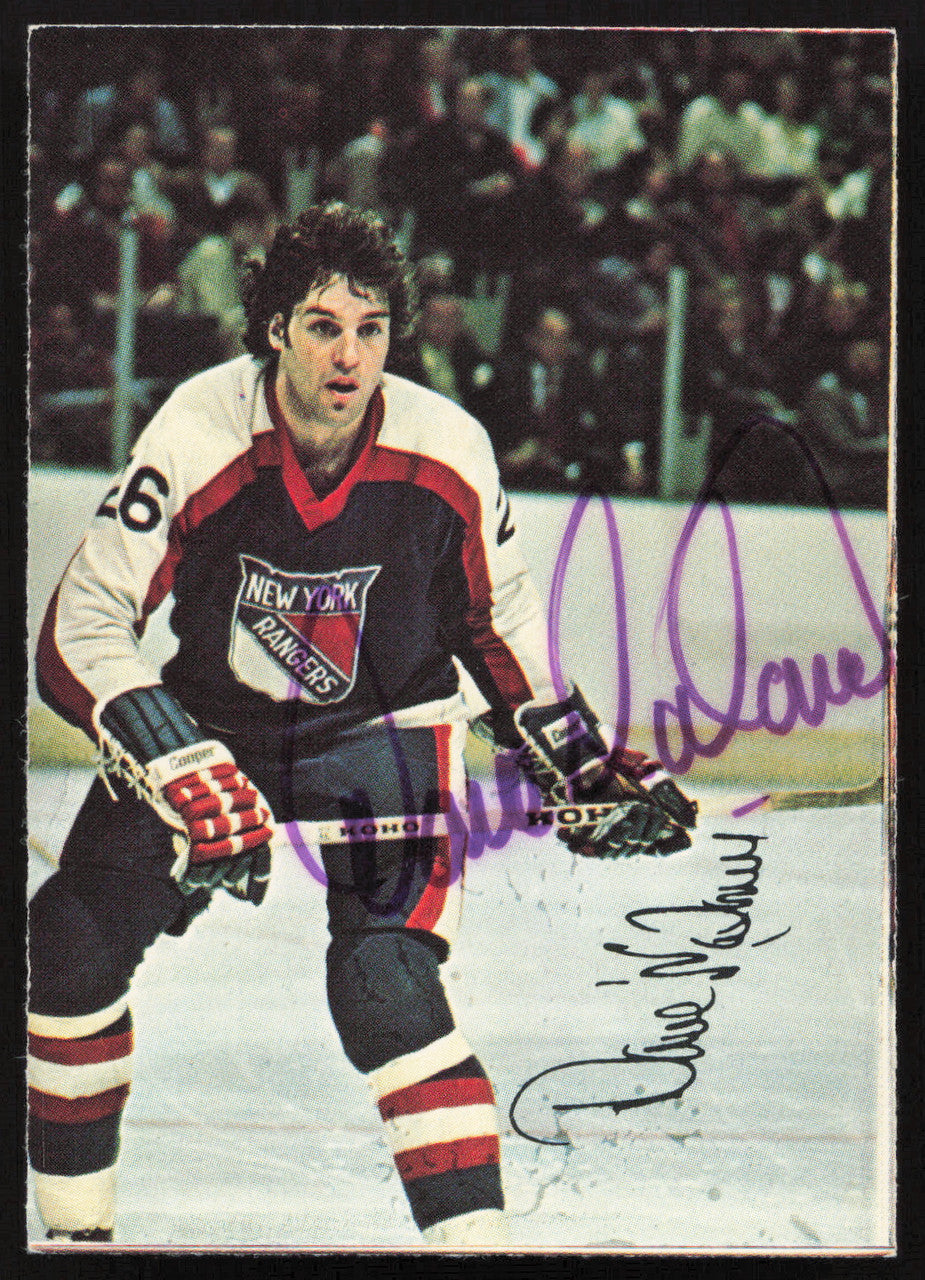 Dave Maloney Autographed 1977-78 Glossy O-Pee-Chee Card #10 New York Rangers SKU #258461