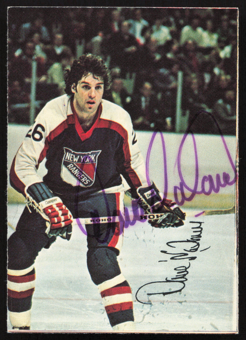 Dave Maloney Autographed 1977-78 Glossy O-Pee-Chee Card #10 New York Rangers SKU #258461