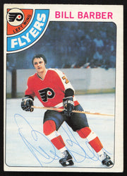 Bill Barber Autographed 1978-79 O-Pee-Chee Card #178 Philadelphia Flyers SKU #258466