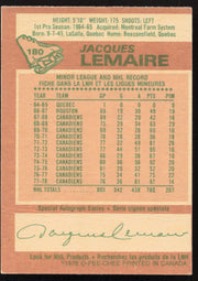 Jacques Lemaire Autographed 1978-79 O-Pee-Chee Card #180 Montreal Canadiens SKU #258467