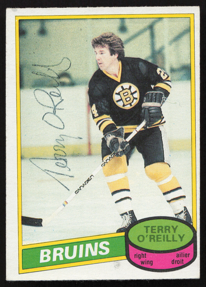 Terry O'Reilly Autographed 1980-81 O-Pee-Chee Card #56 Boston Bruins SKU #258469