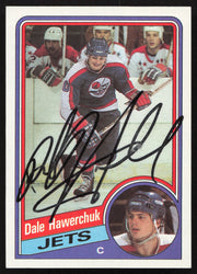Dale Hawerchuk Autographed 1984-85 Topps Card #152 Winnipeg Jets SKU #258475