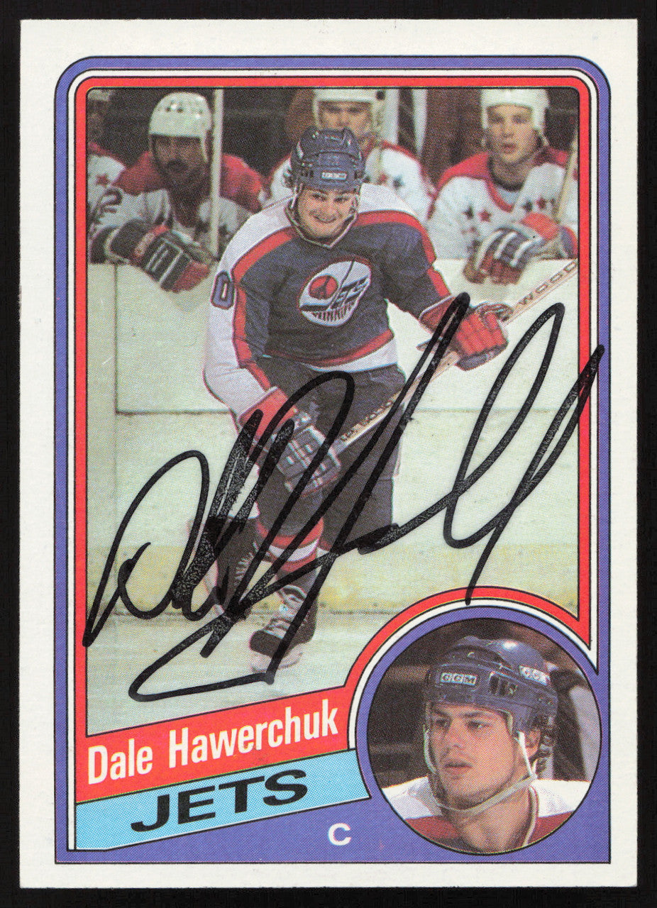Dale Hawerchuk Autographed 1984-85 Topps Card #152 Winnipeg Jets SKU #258477