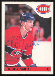 Bobby Smith Autographed 1985-86 O-Pee-Chee Card #181 Montreal Canadiens SKU #258478
