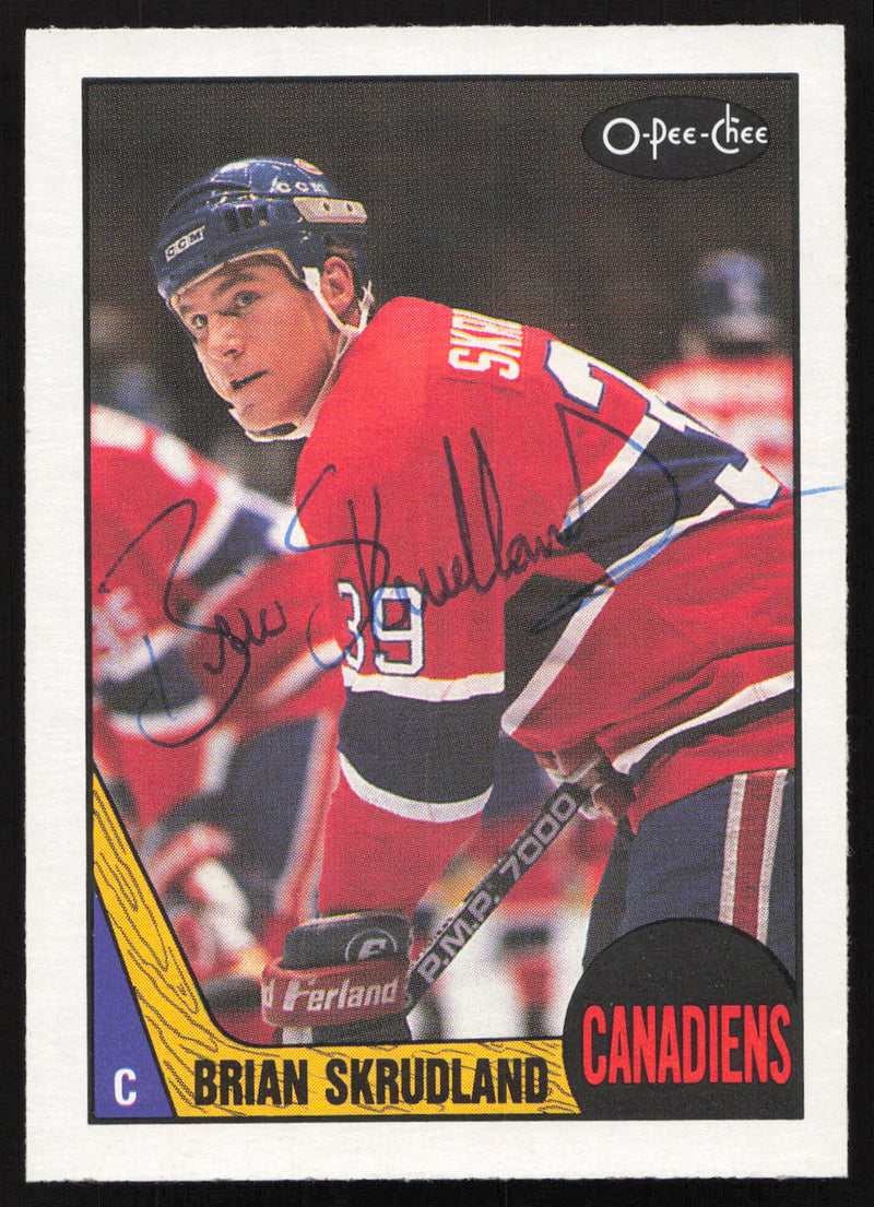 Brian Skrudland Autographed 1987-88 O-Pee-Chee Rookie Card #235 Montreal Canadiens SKU #258481