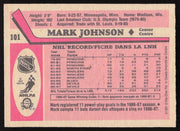 Mark Johnson Autographed 1987-88 O-Pee-Chee Card #101 New Jersey Devils SKU #258483