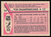 Vin Damphousse Autographed 1987-88 O-Pee-Chee Card #243 Toronto Maple Leafs SKU #258484