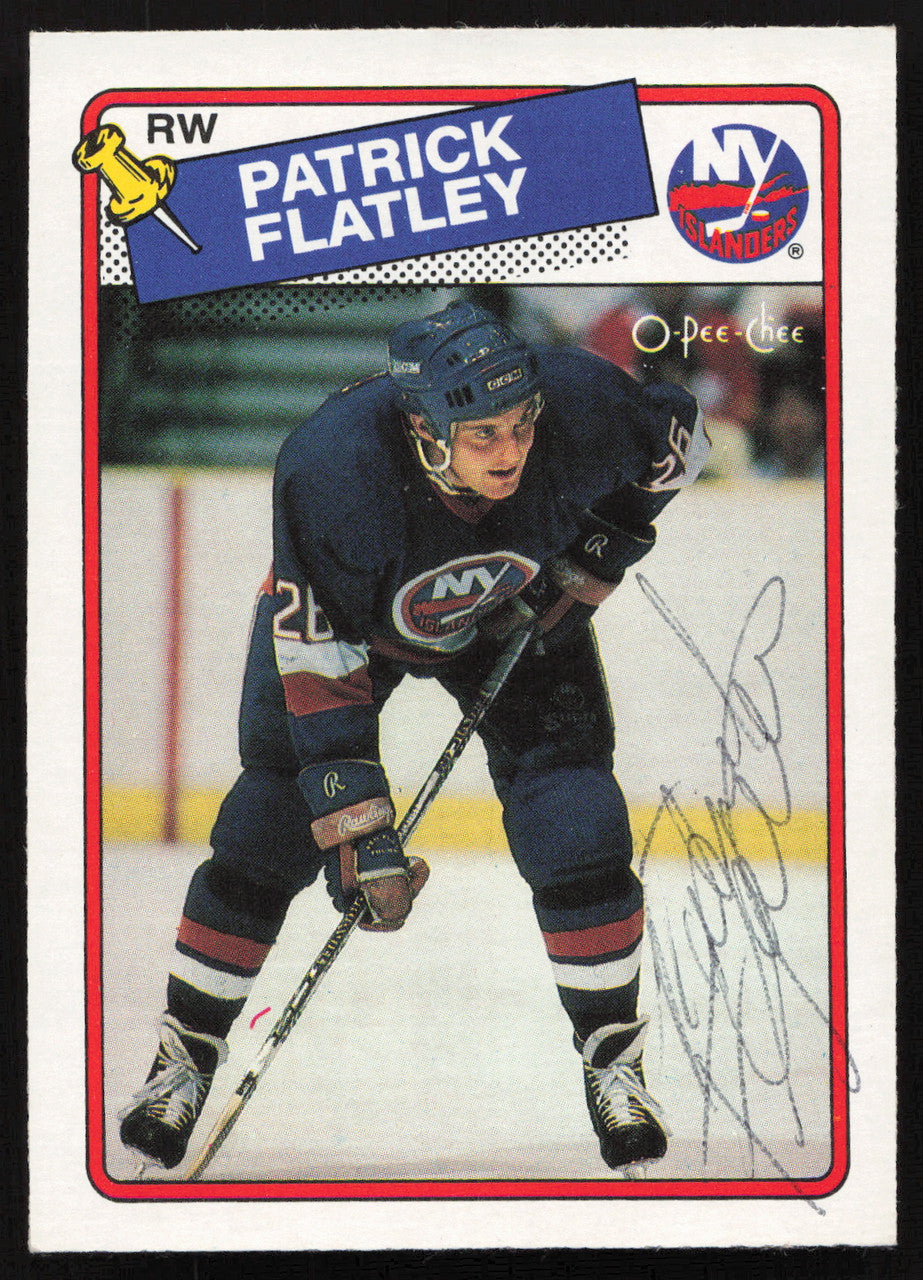 Patrick Flatley Autographed 1988-89 O-Pee-Chee Card #191 New York Islanders SKU #258486