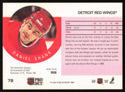 Daniel Shank Autographed 1990-91 Pro Set Rookie Card #78 Detroit Red Wings SKU #258492