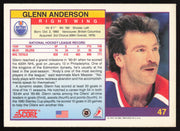 Glenn Anderson Autographed 1991-92 Score Card #47 Edmonton Oilers SKU #258522