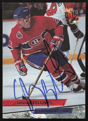Brian Bellows Autographed 1993-94 Fleer Ultra Card #4 Montreal Canadiens SKU #258532