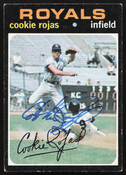 Cookie Rojas Autographed 1971 Topps Card #118 Kansas City Royals SKU #258550