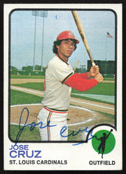 Jose Cruz Autographed 1973 Topps Card #292 St. Louis Cardinals SKU #258553