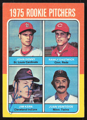 Jim Kern Autographed 1975 Topps Rookie Card #621 Cleveland Indians SKU #258567