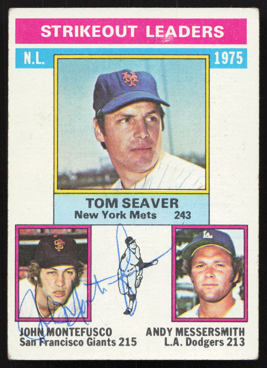 John Montefusco Autographed 1976 Topps Card #203 San Francisco Giants SKU #258580