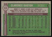 Clarence Cito Gaston Autographed 1976 Topps Card #558 Atlanta Braves SKU #258586