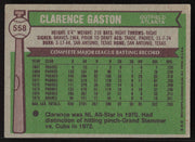 Clarence Cito Gaston Autographed 1976 Topps Card #558 Atlanta Braves SKU #258587