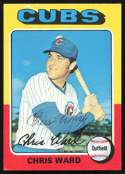 Chris Ward Autographed 1975 Topps Card #587 Chicago Cubs SKU #258592