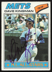 Dave Kingman Autographed 1977 Topps Card #500 New York Mets SKU #258622