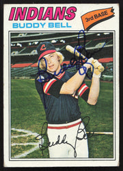 Buddy Bell Autographed 1977 Topps Card #590 Cleveland Indians SKU #258624