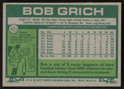 Bob Bobby Grich Autographed 1977 Topps Card #521 California Angels SKU #258626