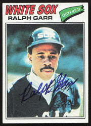 Ralph Garr Autographed 1977 Topps Card #133 Chicago White Sox SKU #258642