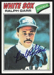 Ralph Garr Autographed 1977 Topps Card #133 Chicago White Sox SKU #258643