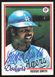 Reggie Smith Autographed 1978 Topps Card #168 Los Angeles Dodgers SKU #258656
