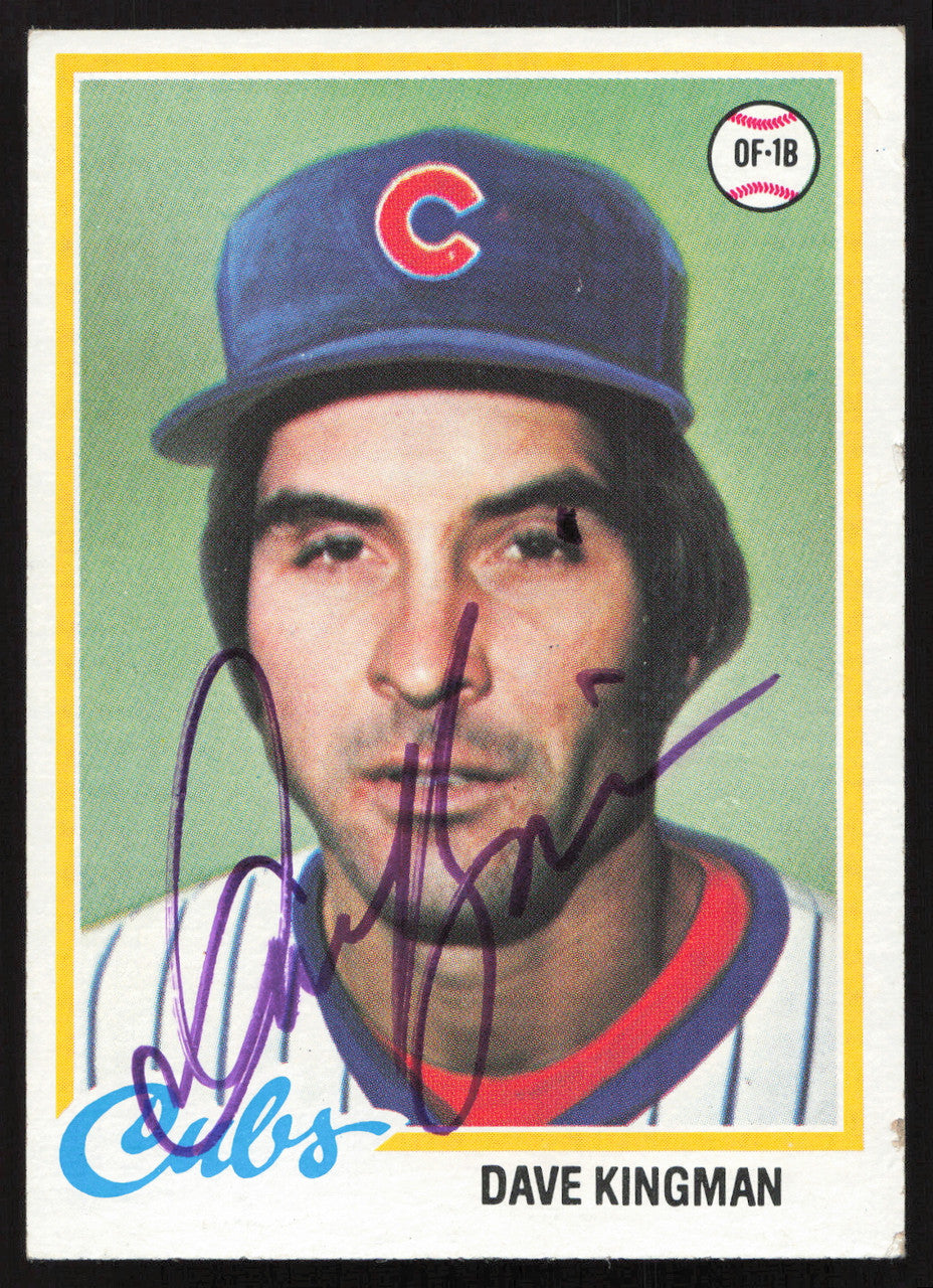 Dave Kingman Autographed 1978 Topps Card #570 Chicago Cubs SKU #258659