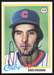 Dave Kingman Autographed 1978 Topps Card #570 Chicago Cubs SKU #258660