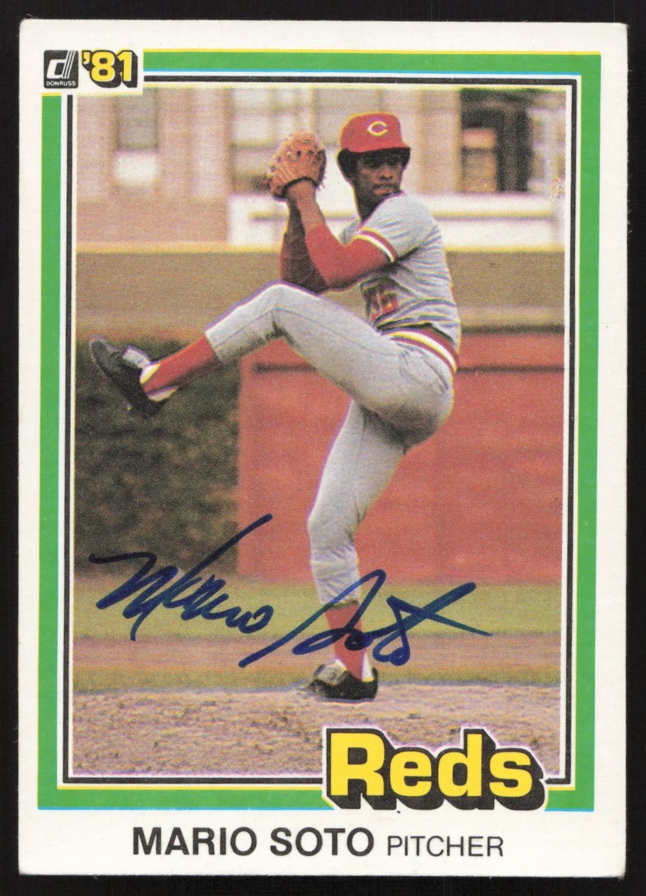 Mario Soto Autographed 1981 Donruss Card #63 Cincinnati Reds SKU #258680