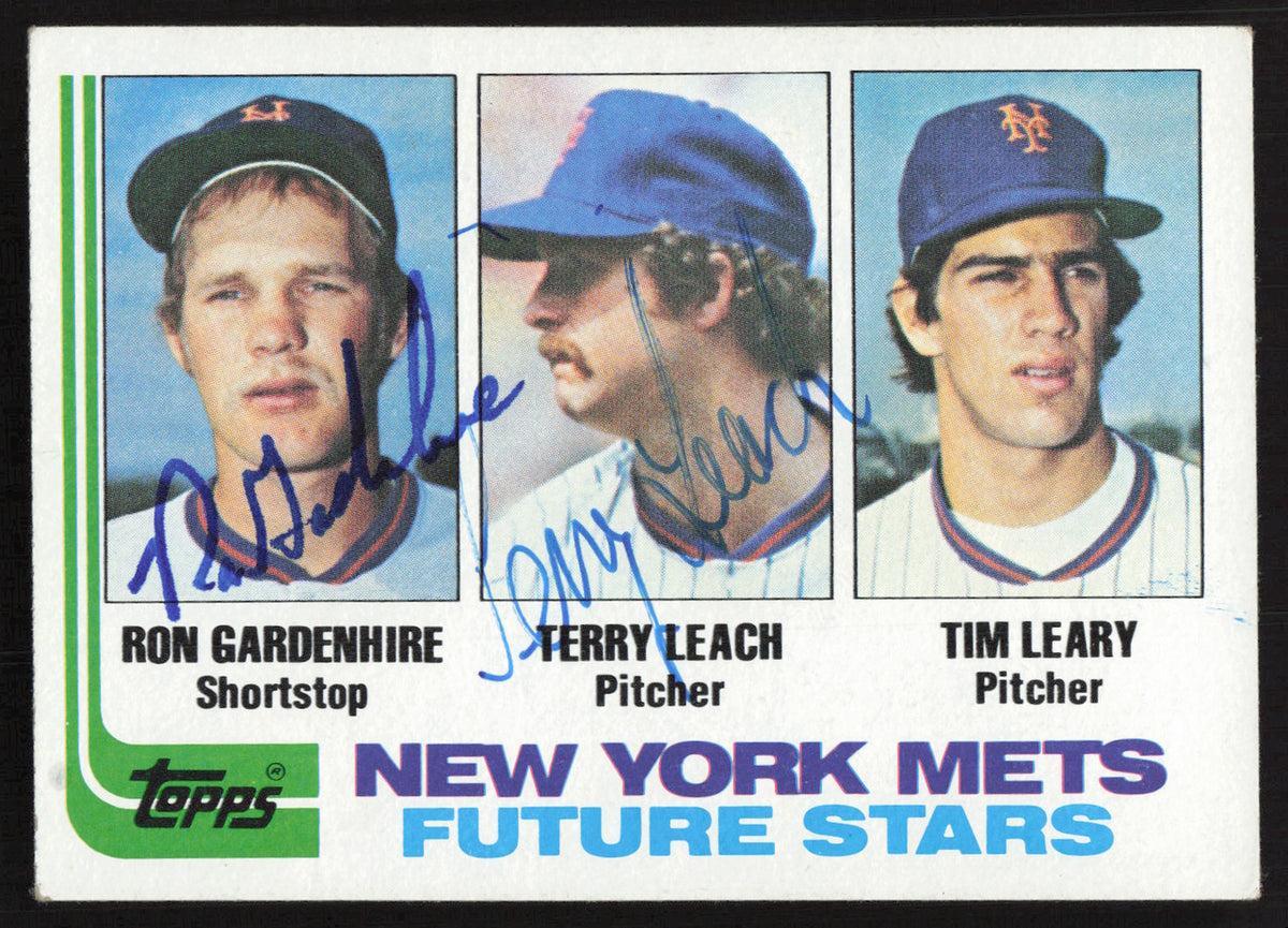 Ron Gardenhire & Terry Leach Autographed 1982 Topps Rookie Card #623 New York Mets SKU #258686