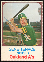 Gene Tenace Autographed 1975 Hostess Card #65 Oakland A's SKU #258692