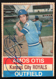 Amos Otis Autographed 1976 Hostess Card #51 Kansas City Royals SKU #258707