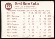 Dave Parker Autographed 1976 Hostess Card #133 Pittsburgh Pirates SKU #258708